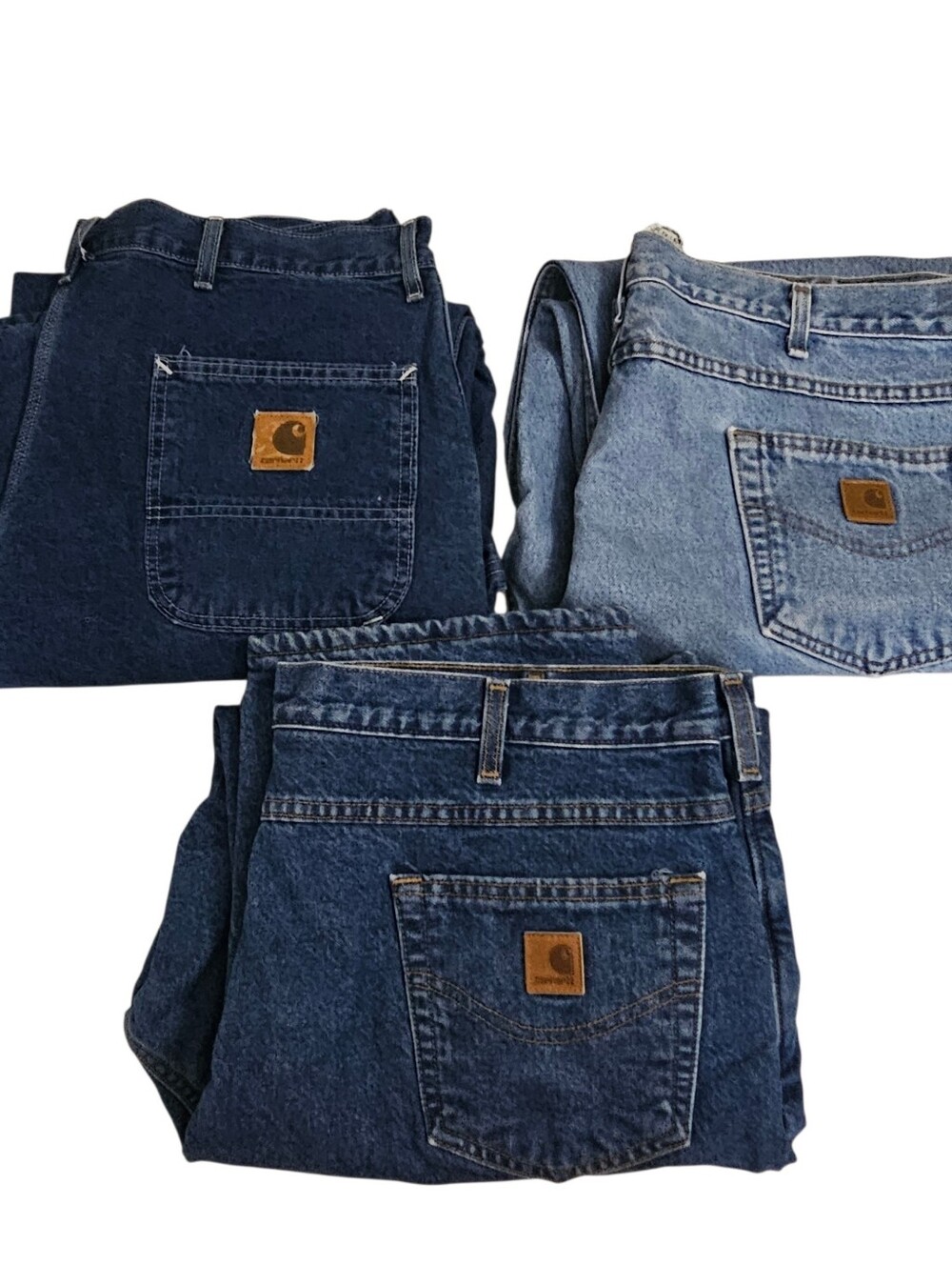 Carhartt Jean Lot Sz 42×30 3 Pairs Flannel Lined Jeans x 2